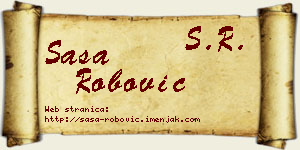 Saša Robović vizit kartica